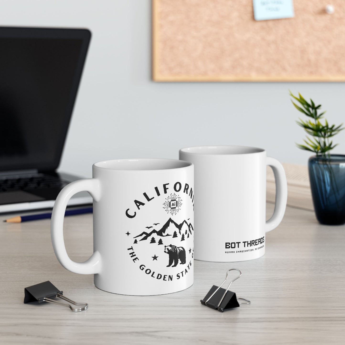 Ceramic Mug - California The Golden State of AI Design