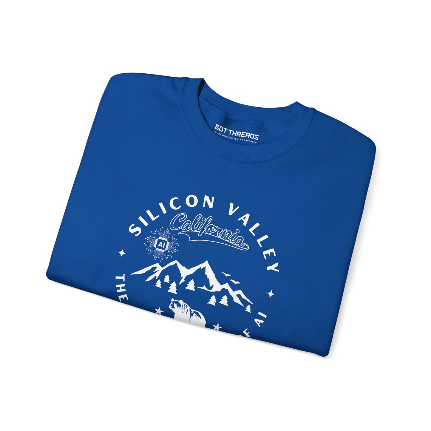 Silicon Valley CA The Golden State of AI - Crewneck Unisex Sweatshirt