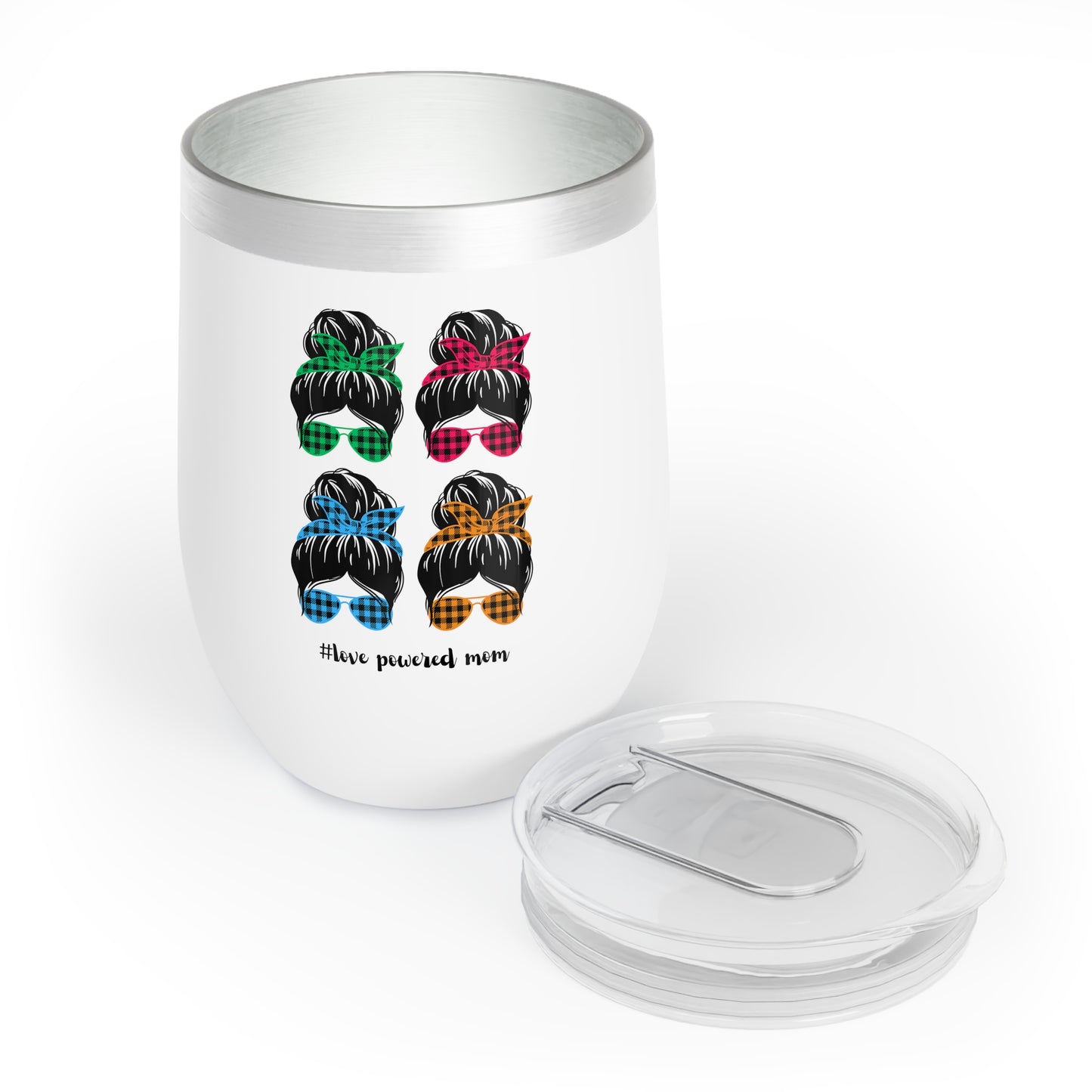 Love Powered Mom - Stylish Wine Tumbler