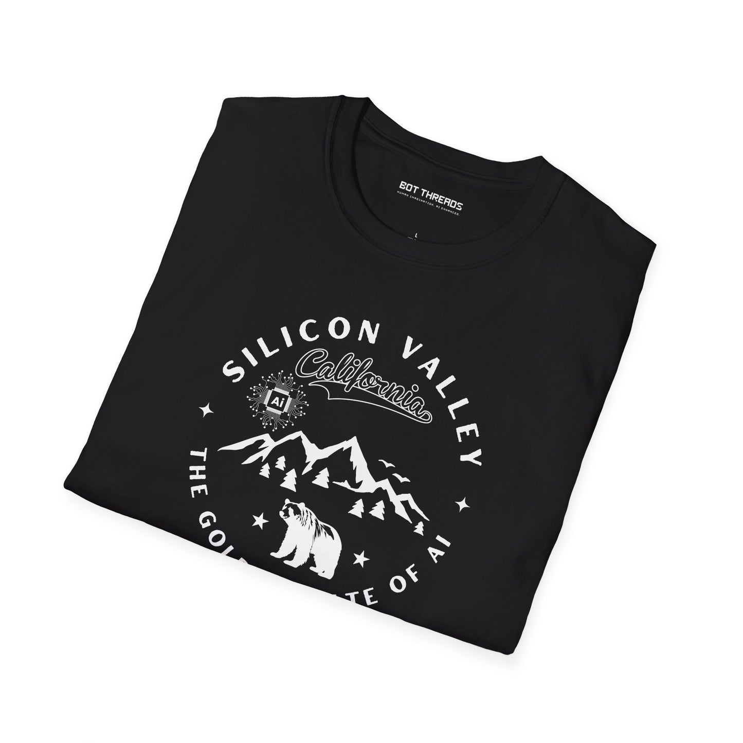 Silicon Valley CA The Golden State of AI - Unisex Softstyle Tee