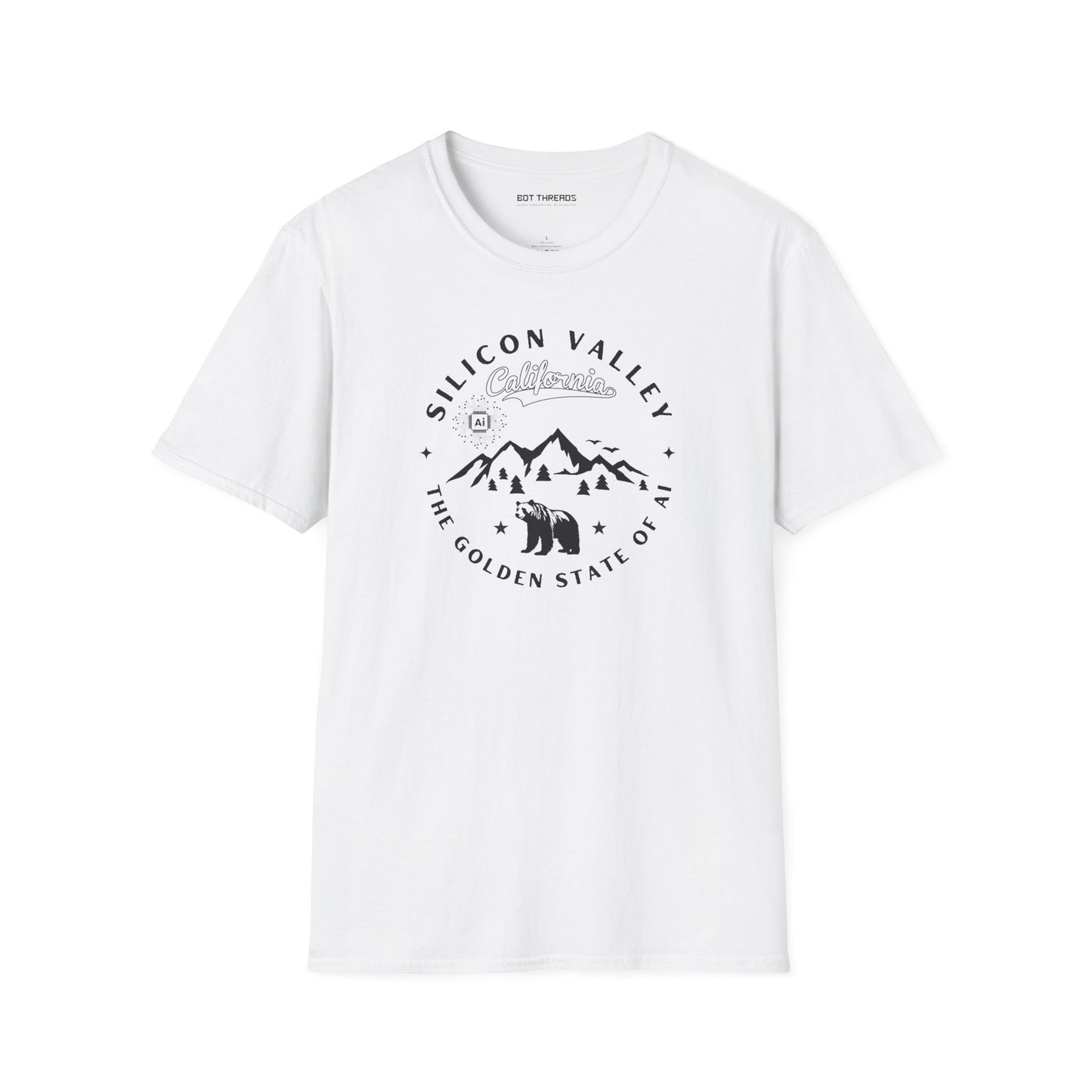 Silicon Valley CA The Golden State of AI - Unisex Softstyle Tee