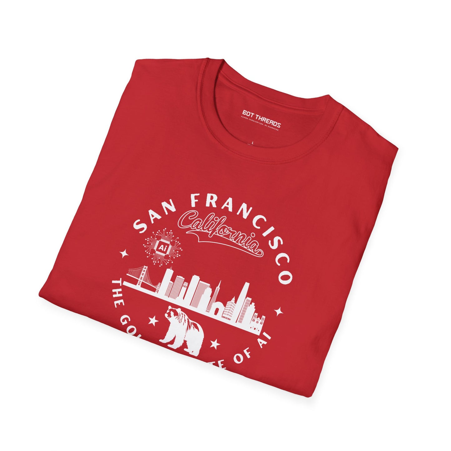 San Francisco CA The Golden State of AI - Unisex Softstyle Tee