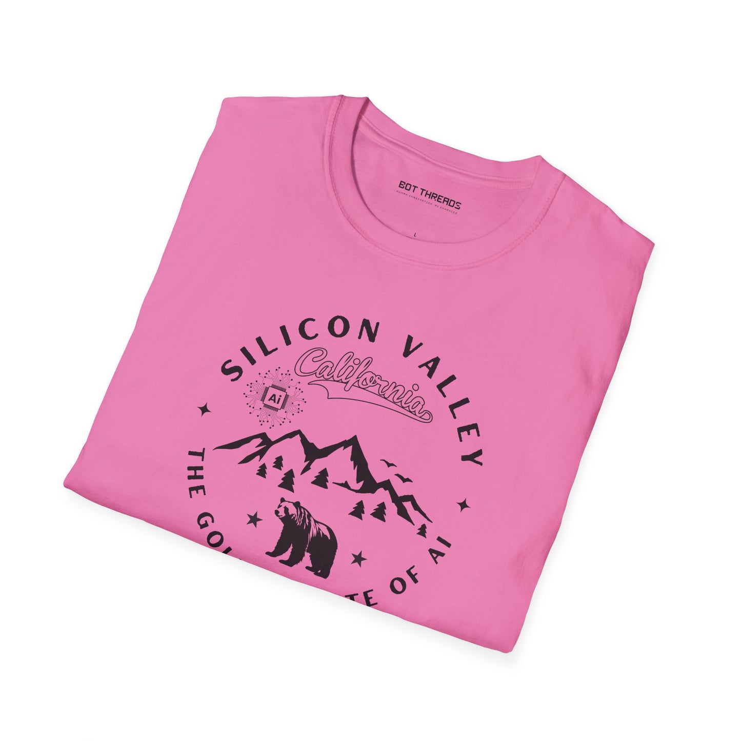 Silicon Valley CA The Golden State of AI - Unisex Softstyle Tee