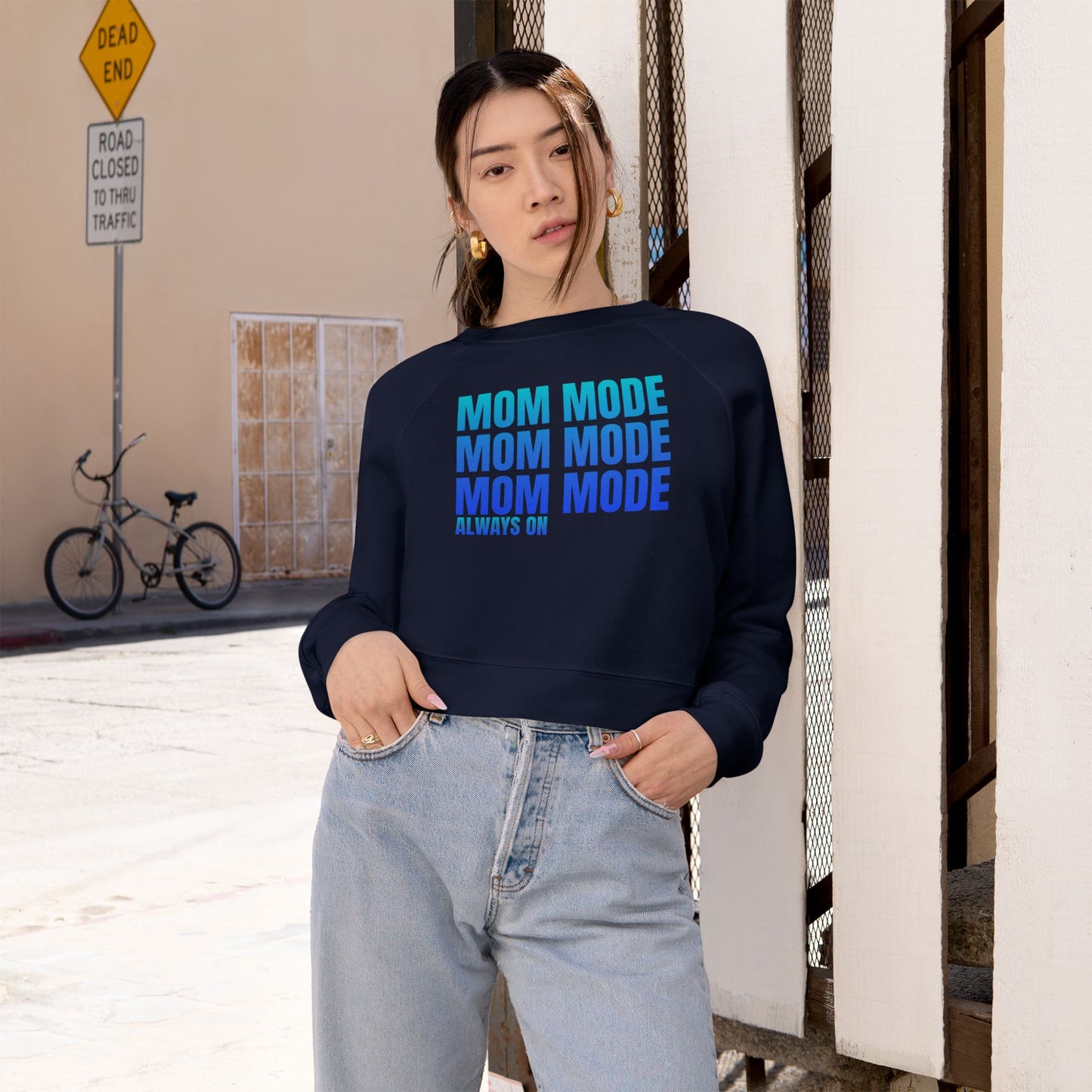 Mom Mode, Always On - Cropped Pullover