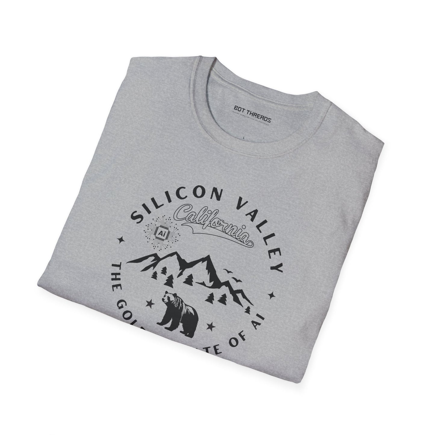 Silicon Valley CA The Golden State of AI - Unisex Softstyle Tee