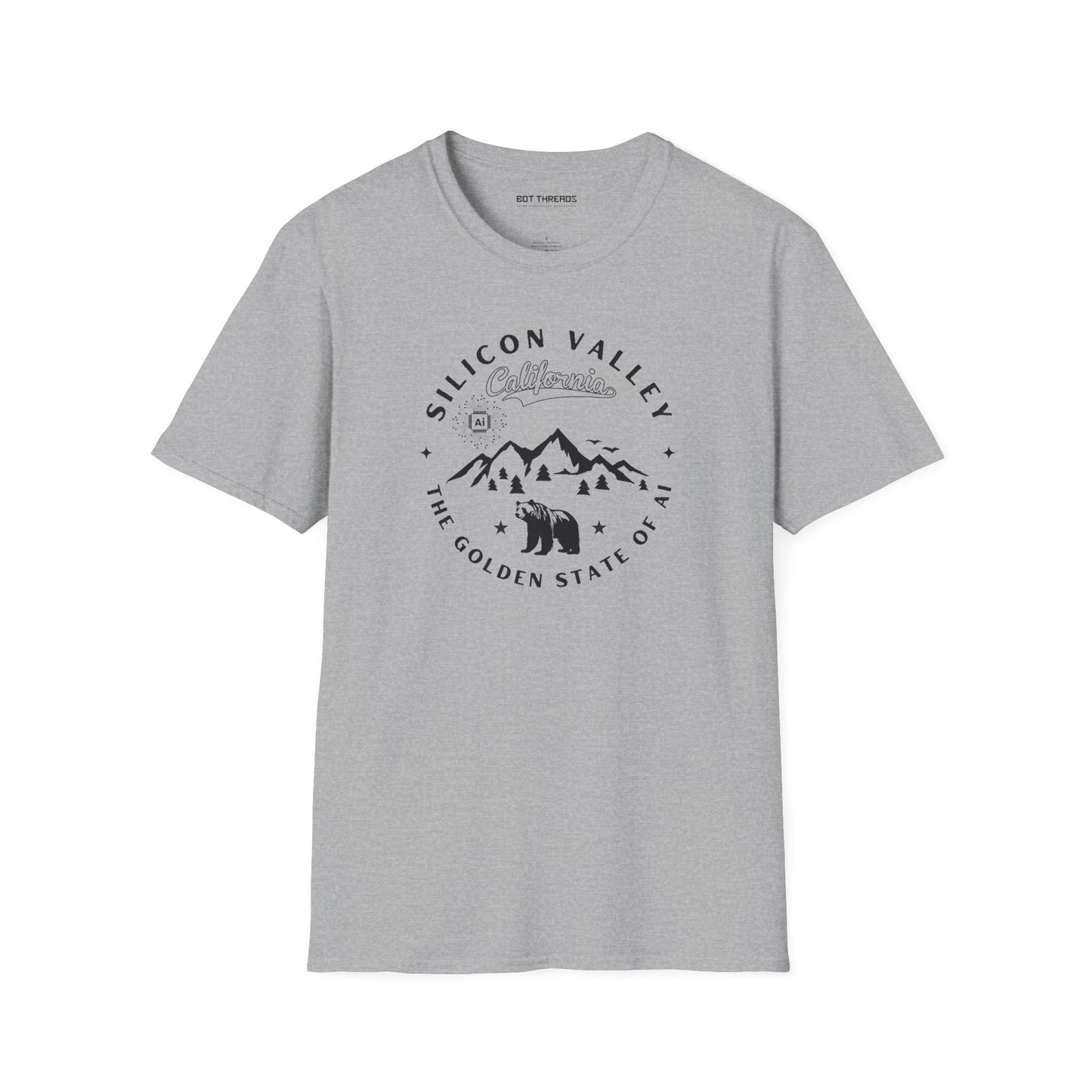Silicon Valley CA The Golden State of AI - Unisex Softstyle Tee