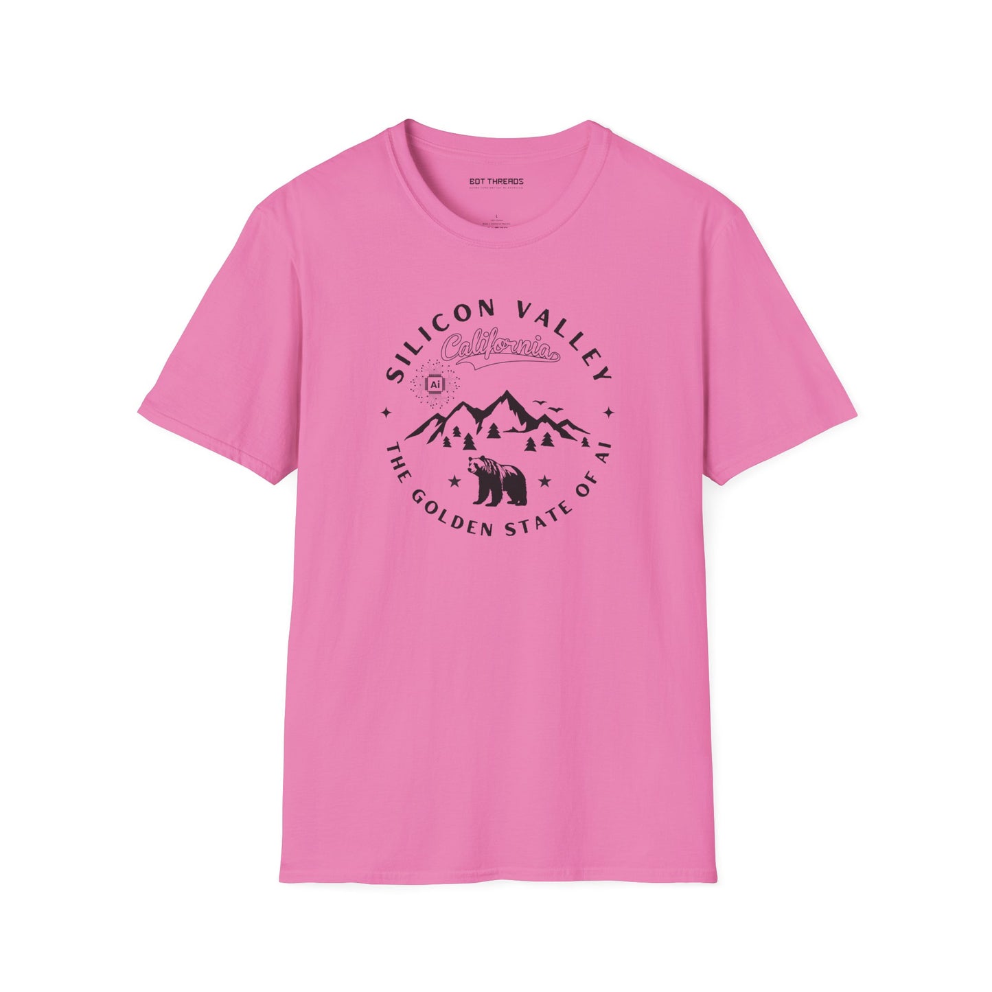 Silicon Valley CA The Golden State of AI - Unisex Softstyle Tee