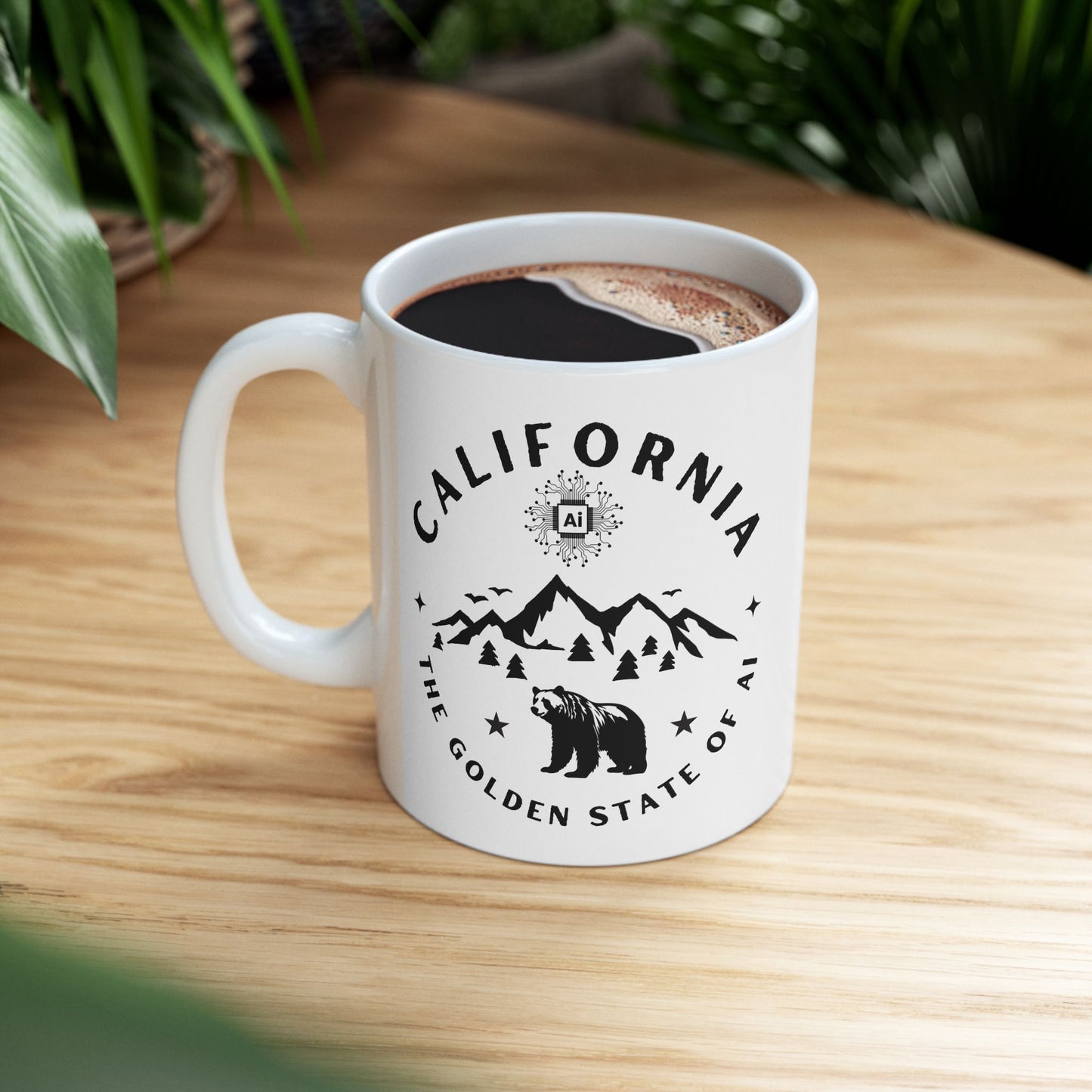 Ceramic Mug - California The Golden State of AI Design
