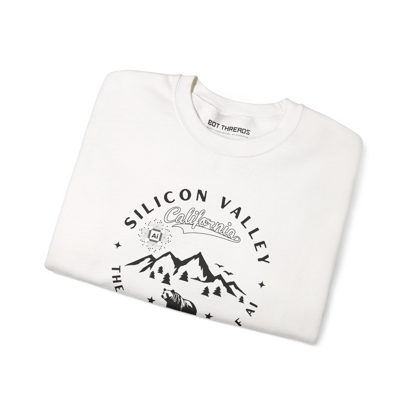 Silicon Valley CA The Golden State of AI - Crewneck Unisex Sweatshirt