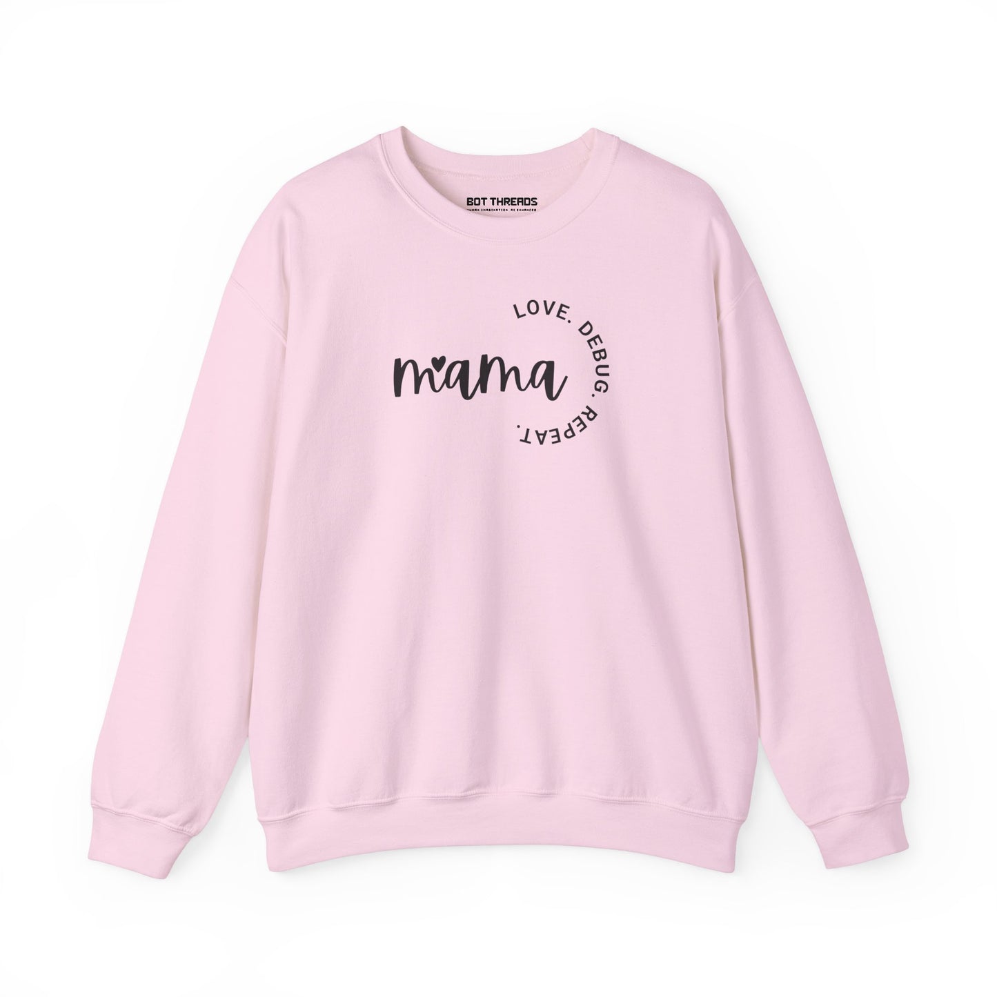 Love. Debug. Repeat. - Cozy Crewneck Sweatshirt