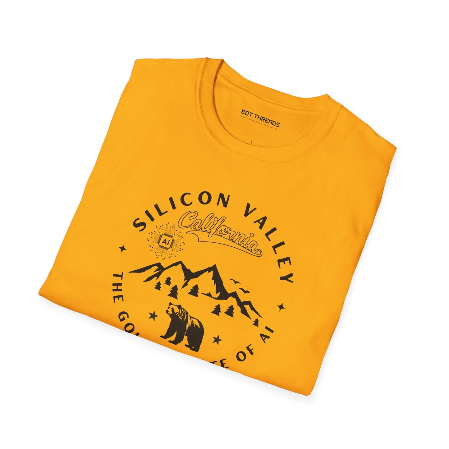 Silicon Valley CA The Golden State of AI - Unisex Softstyle Tee