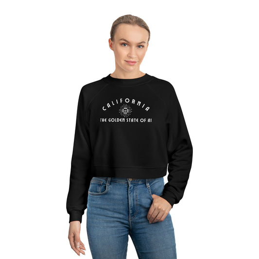 California Golden State of AI Design - Cropped Pullover
