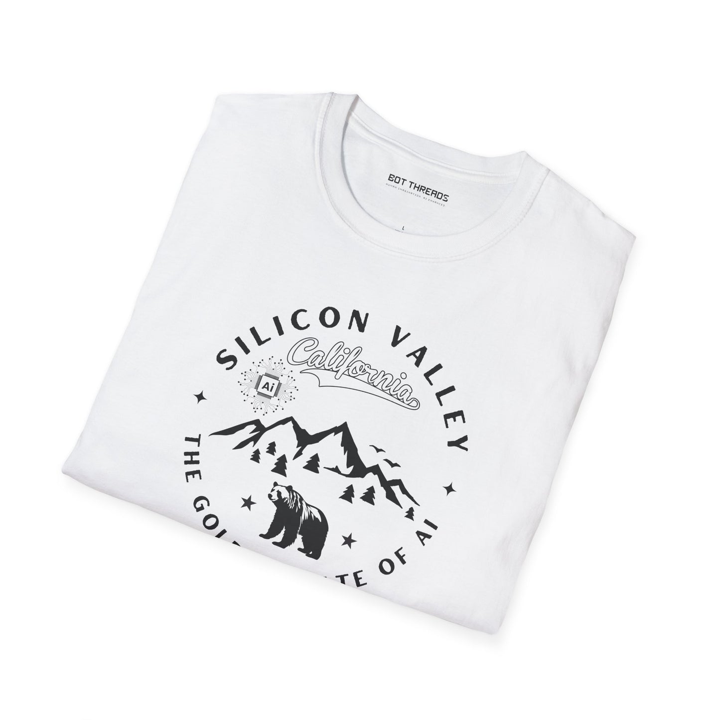 Silicon Valley CA The Golden State of AI - Unisex Softstyle Tee
