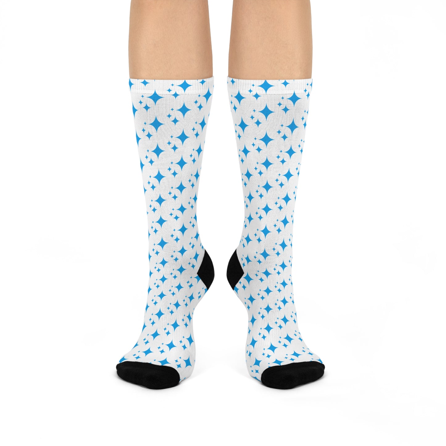 Crew Socks - Stylish Cushioned AI Star Symbol Design