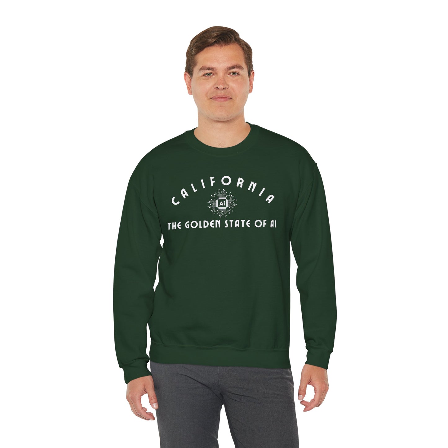 California The Golden State of AI - Crewneck Sweatshirt