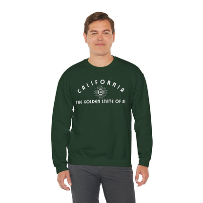 California The Golden State of AI - Crewneck Sweatshirt