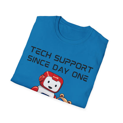 Tech Support DADBot Design - Unisex Softstyle T-Shirt