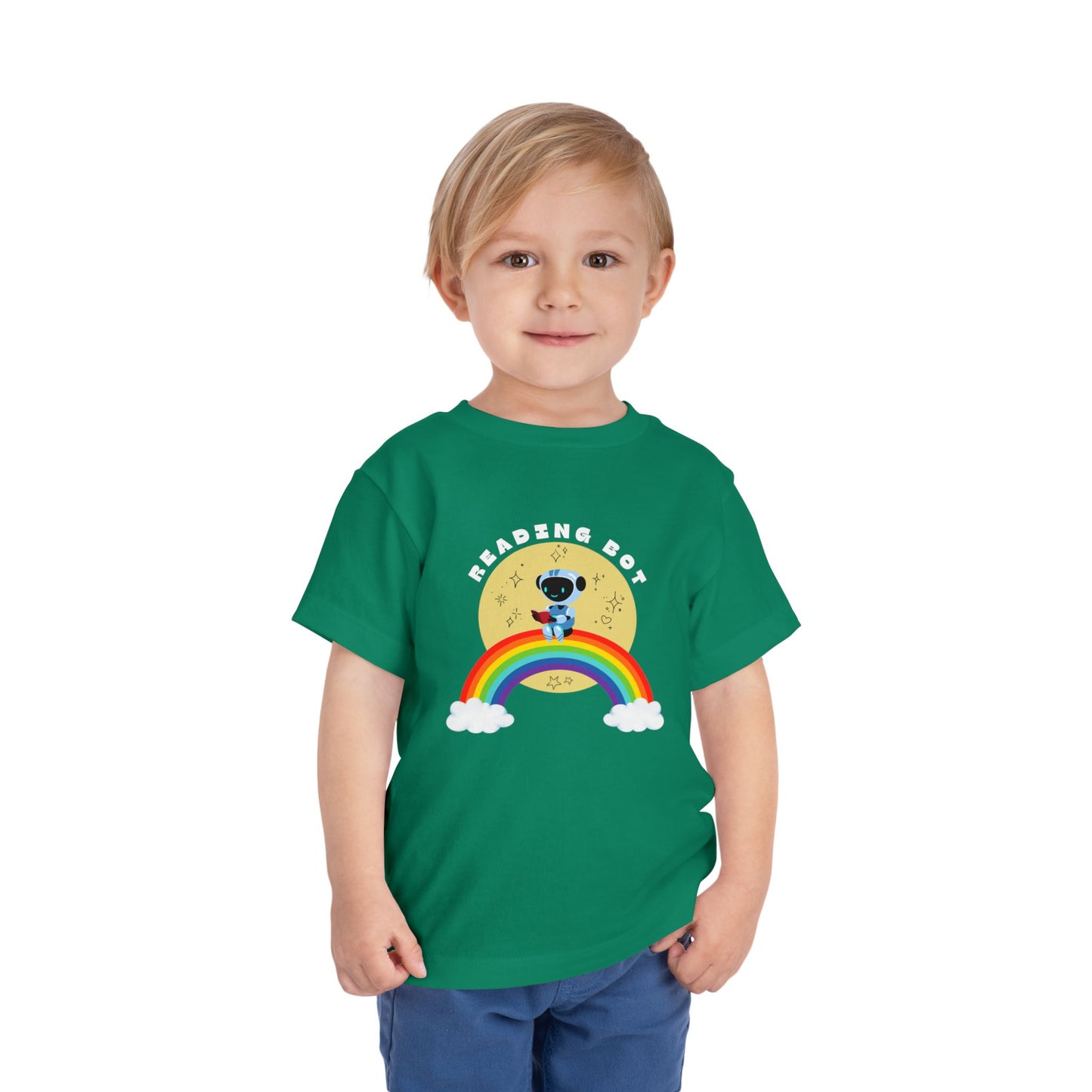 Rainbow Reading Bot - Toddler Tee