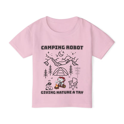 Camping Robot Toddler Tee Shirt