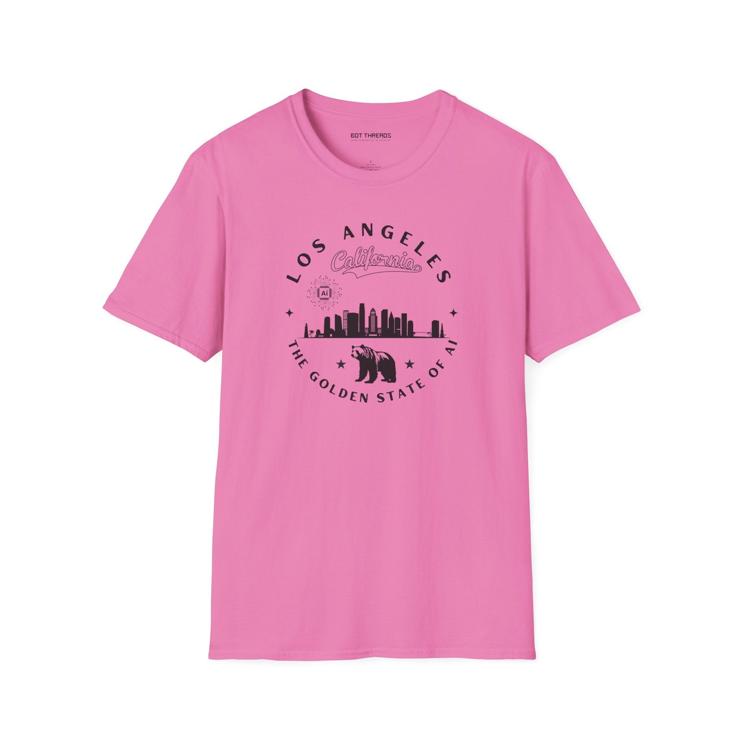 Los Angeles CA The Golden State of AI - Unisex Softstyle Tee