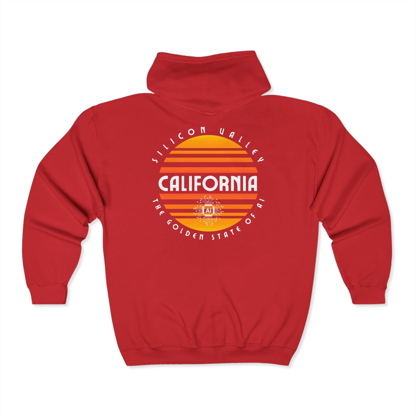 Silicon Valley CA The Golden State of AI Hoodie Sweatshirt