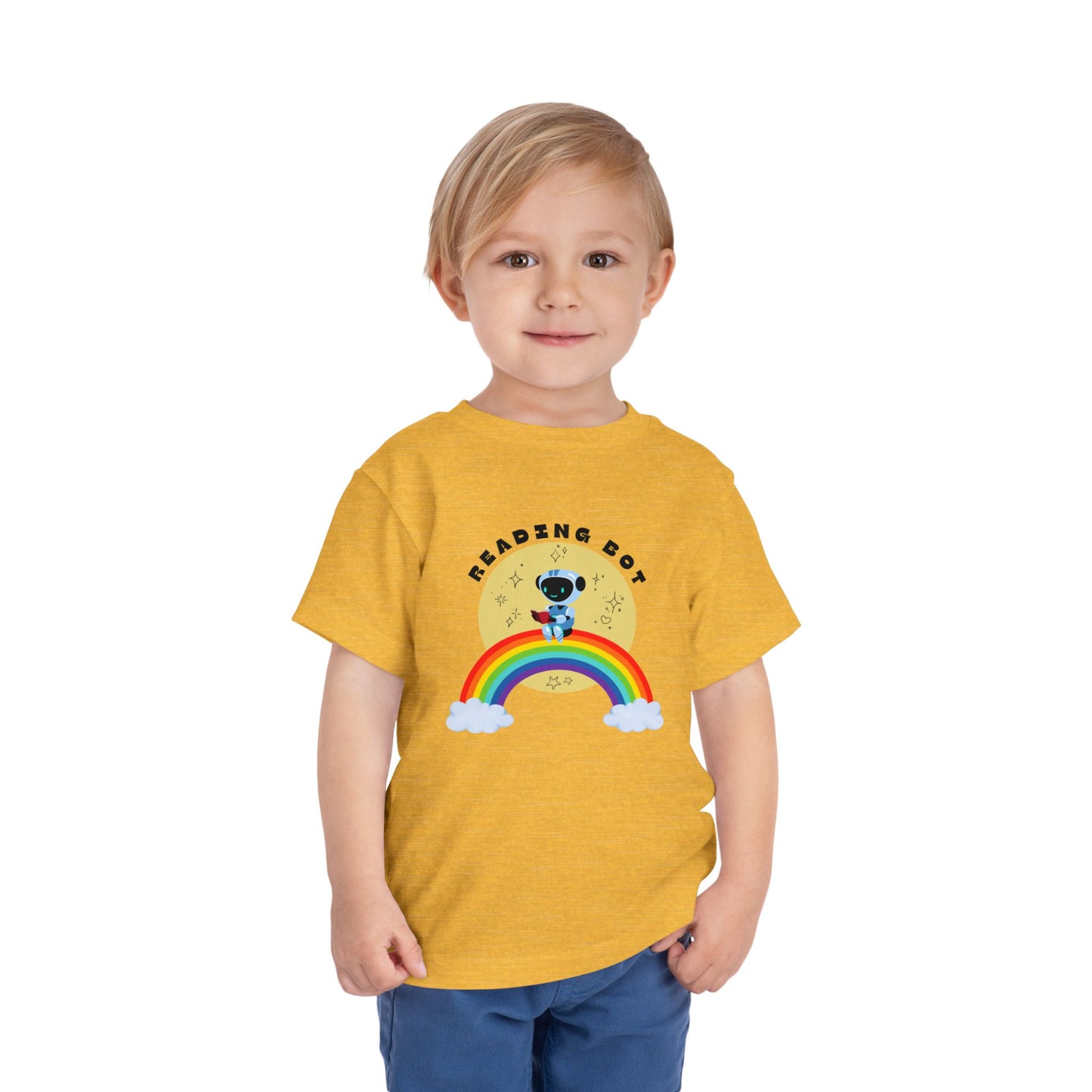 Rainbow Reading Bot - Toddler Tee