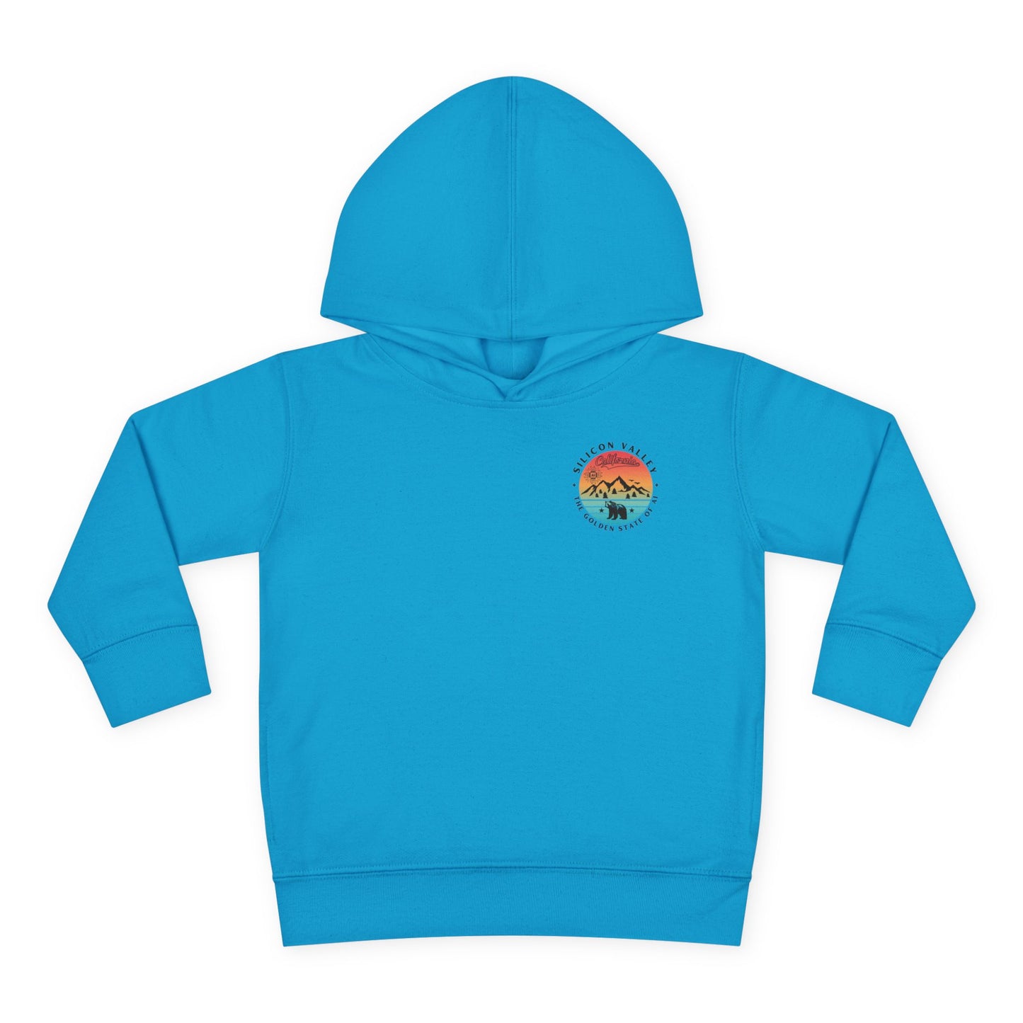 Silicon Valley CA The Golden State of AI - Toddler Tech Themed Hoodie