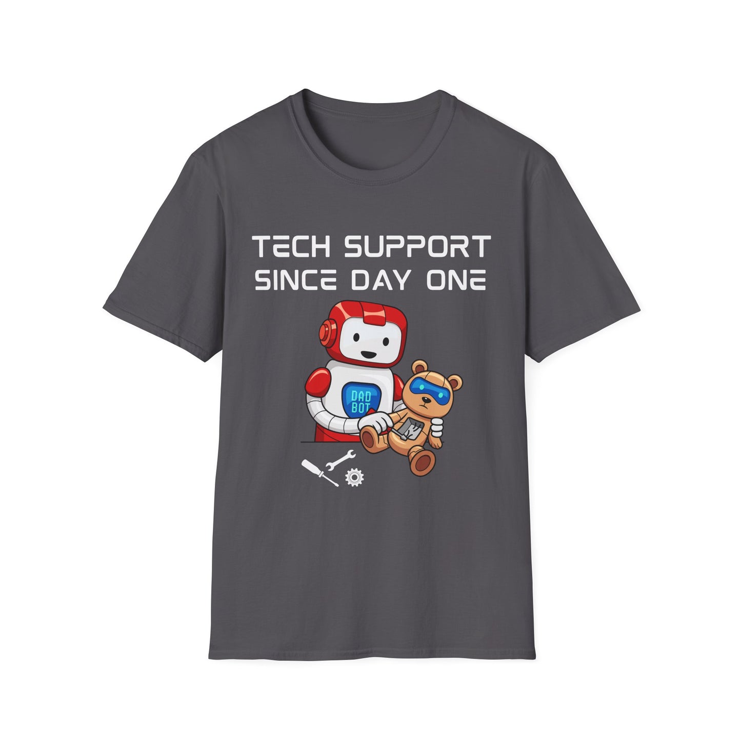 Tech Support DADBot Design - Unisex Softstyle T-Shirt