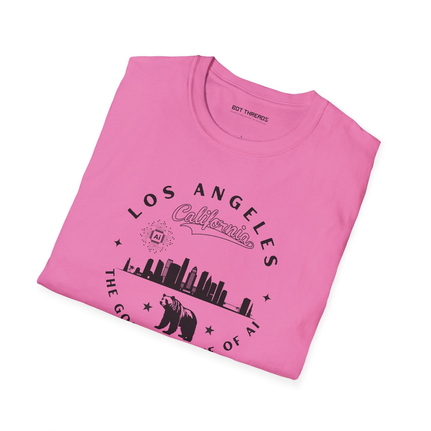 Los Angeles CA The Golden State of AI - Unisex Softstyle Tee