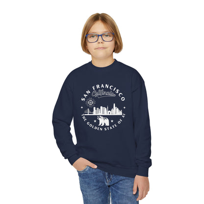 San Francisco CA The Golden State of AI Youth Crewneck