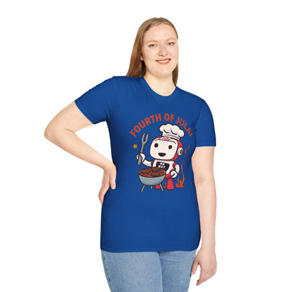 Fourth of July AI Tech Unisex T-Shirt