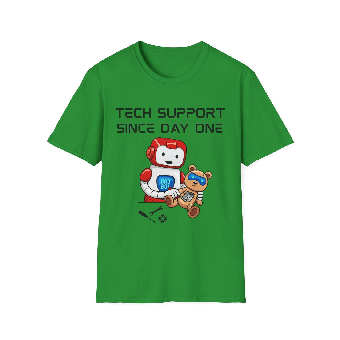 Tech Support DADBot Design - Unisex Softstyle T-Shirt