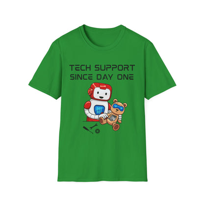 Tech Support DADBot Design - Unisex Softstyle T-Shirt