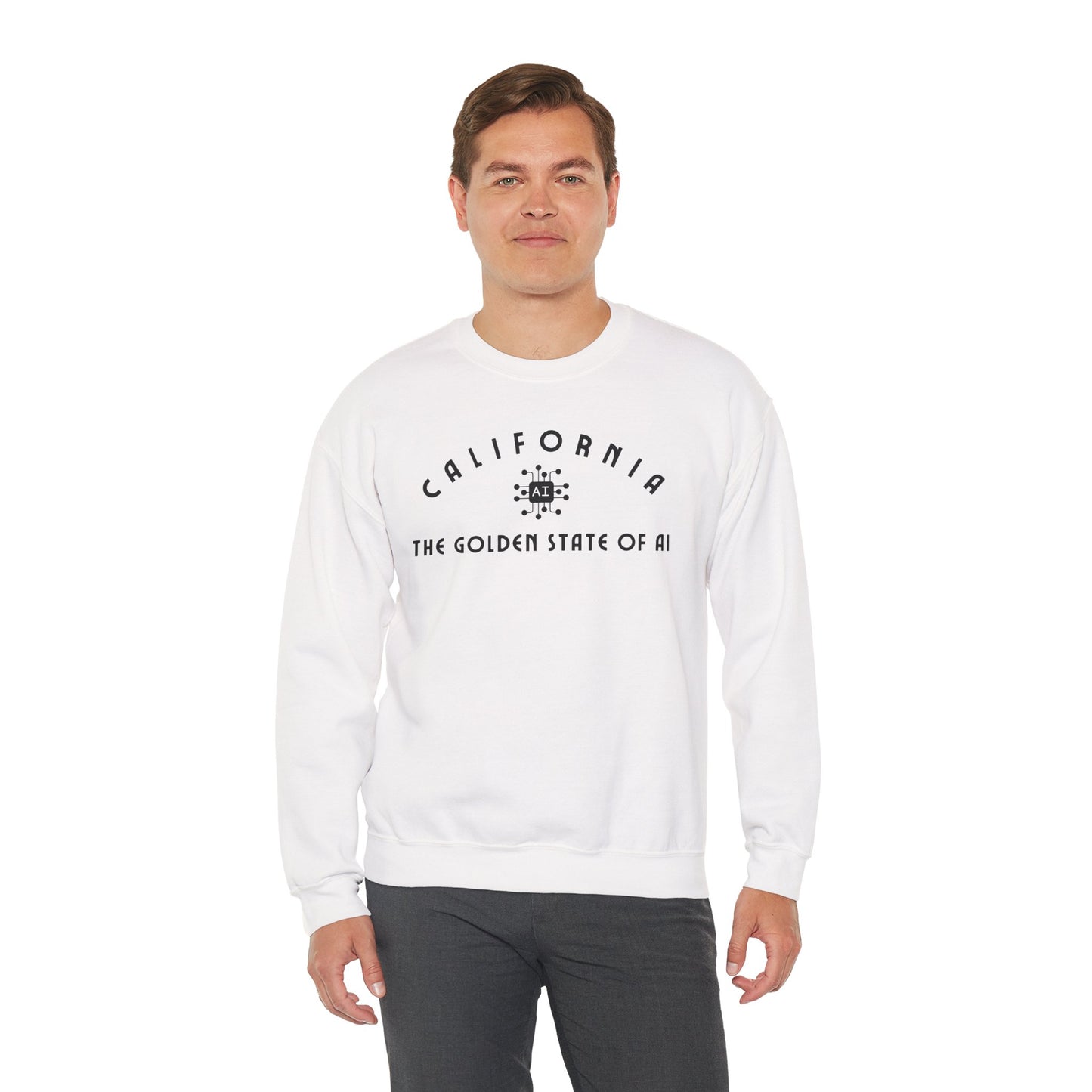 California The Golden State of AI - Crewneck Sweatshirt