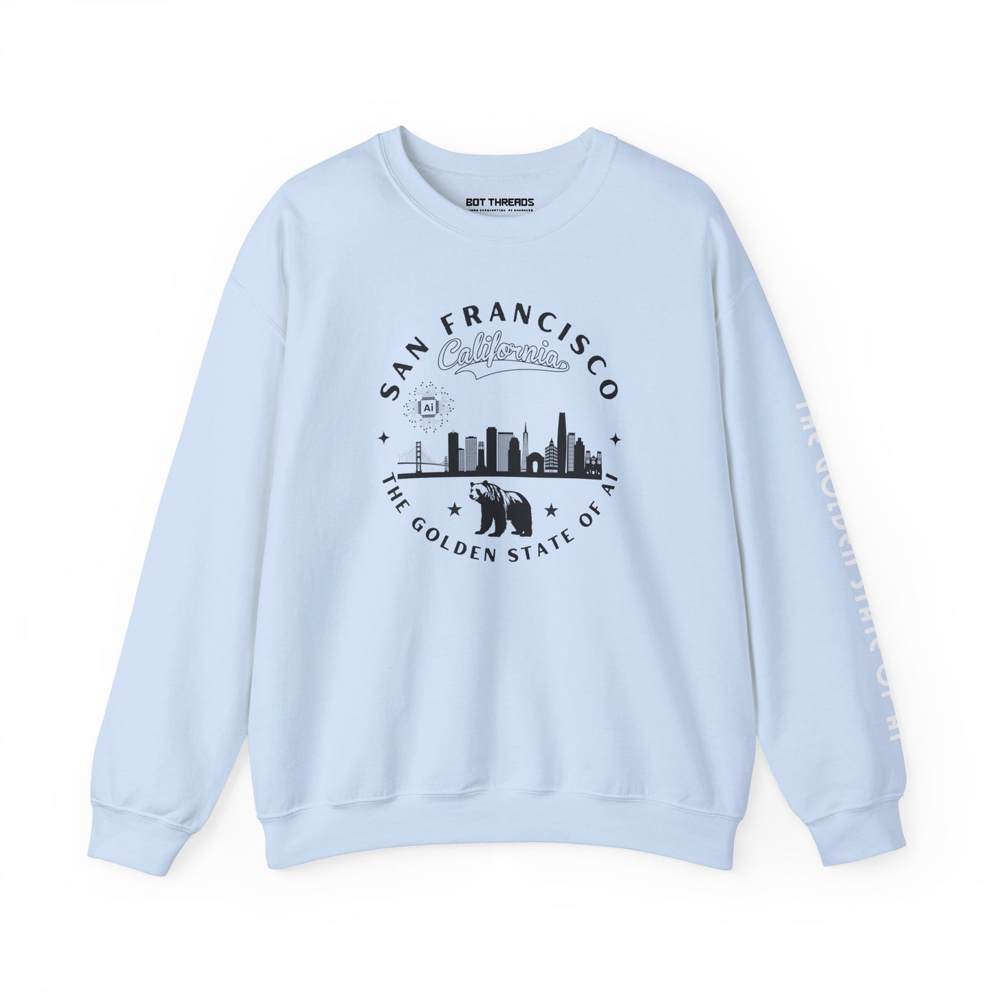 San Francisco CA The Golden State of AI - Crewneck Unisex Sweatshirt