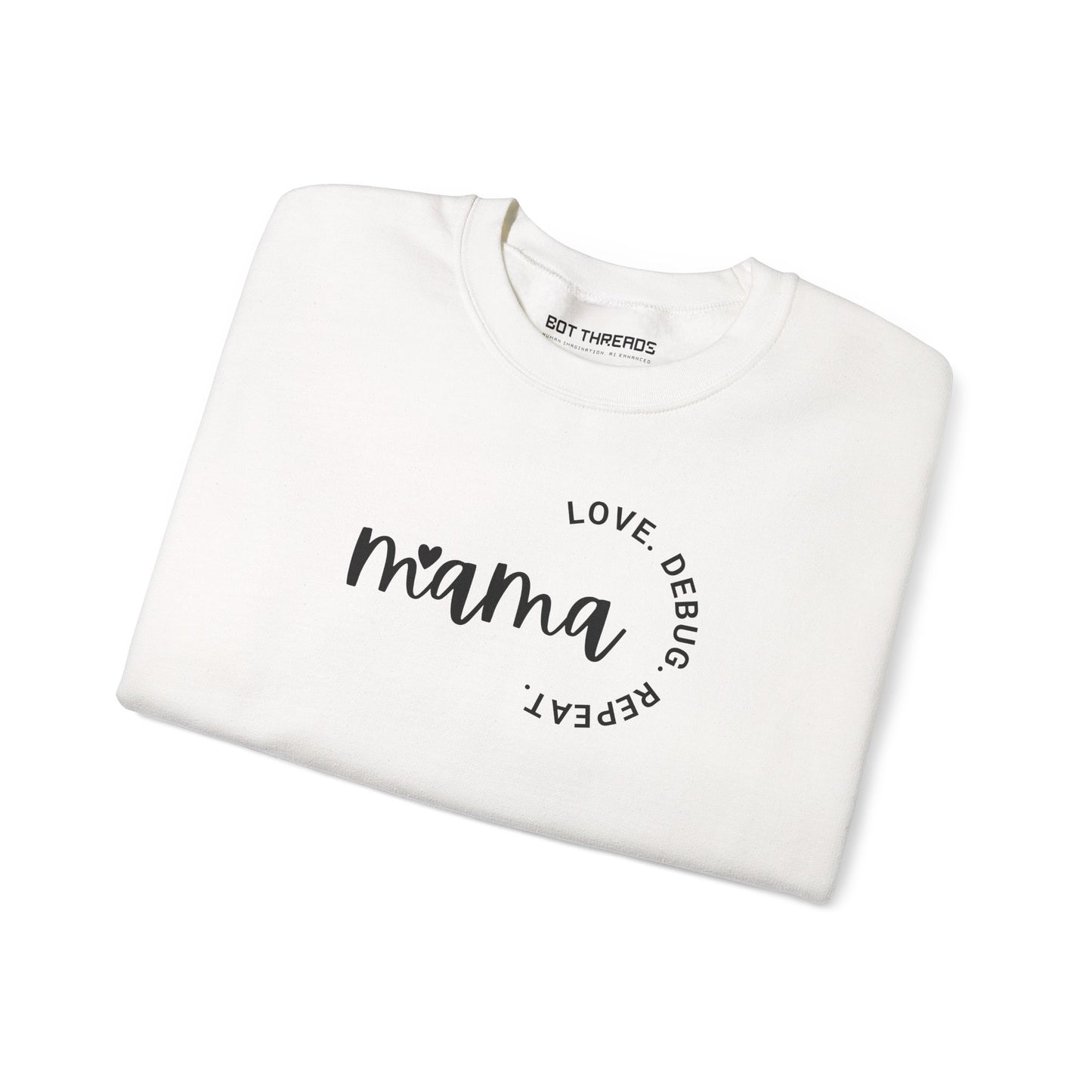 Love. Debug. Repeat. - Cozy Crewneck Sweatshirt