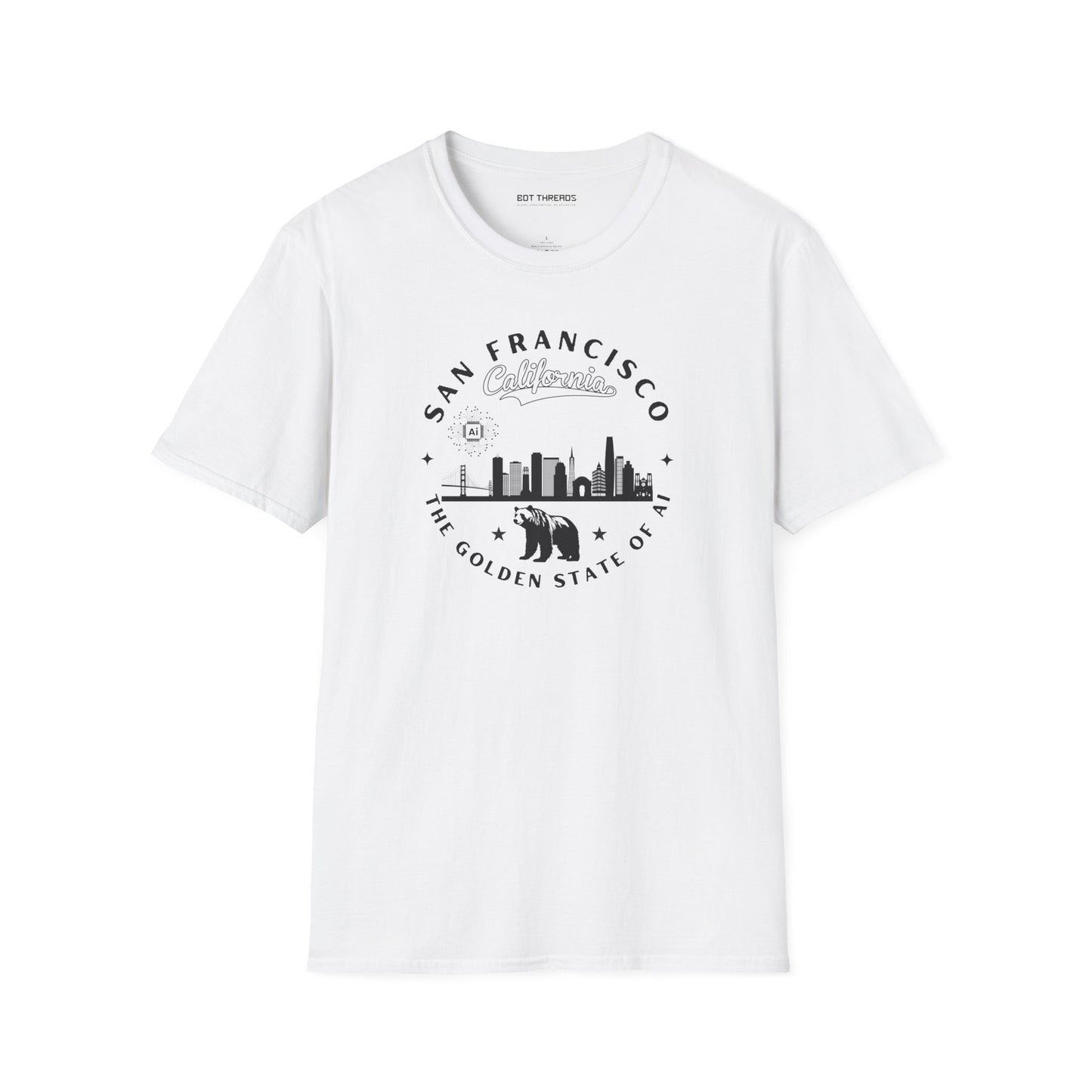 San Francisco CA The Golden State of AI - Unisex Softstyle Tee