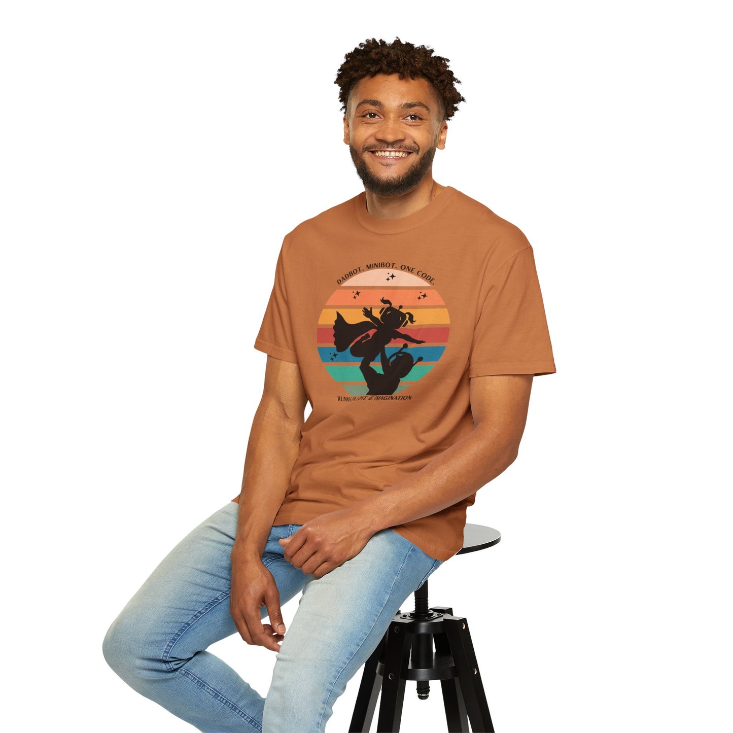 DadBot. MiniBot (girl). One Code.  Unisex T-shirt