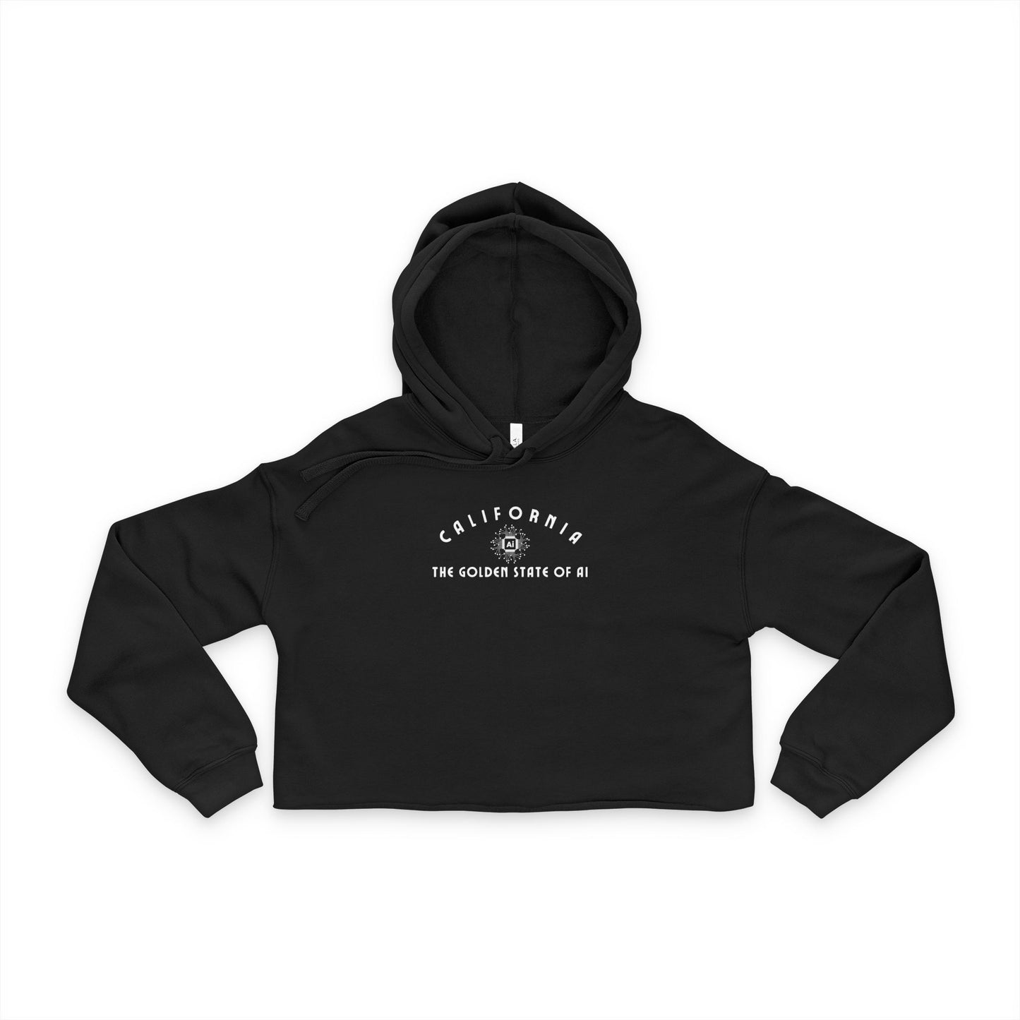 California Golden State of AI - Women's Cropped Hoodie