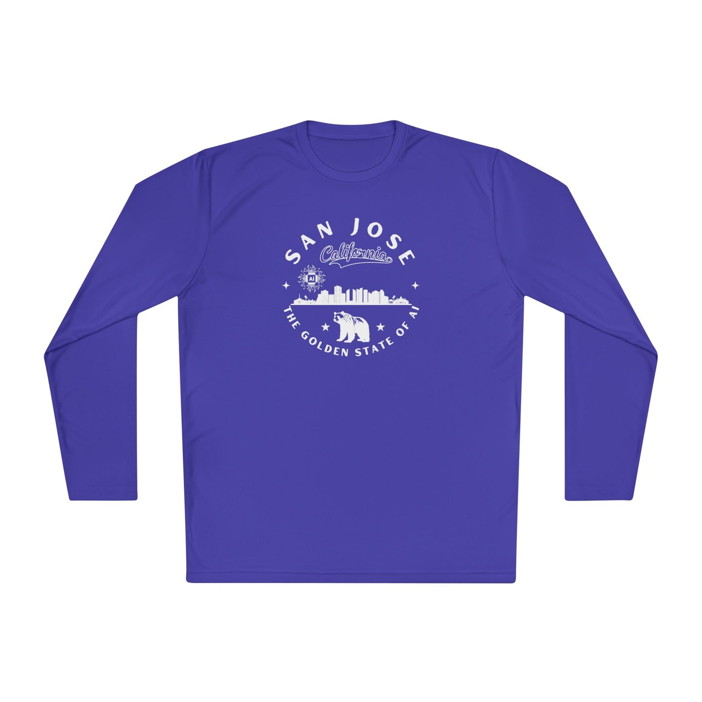 San Jose CA The Golden State of AI - Unisex Long Sleeve Tee