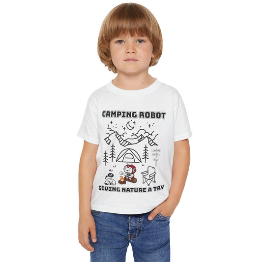 Camping Robot Toddler Tee Shirt