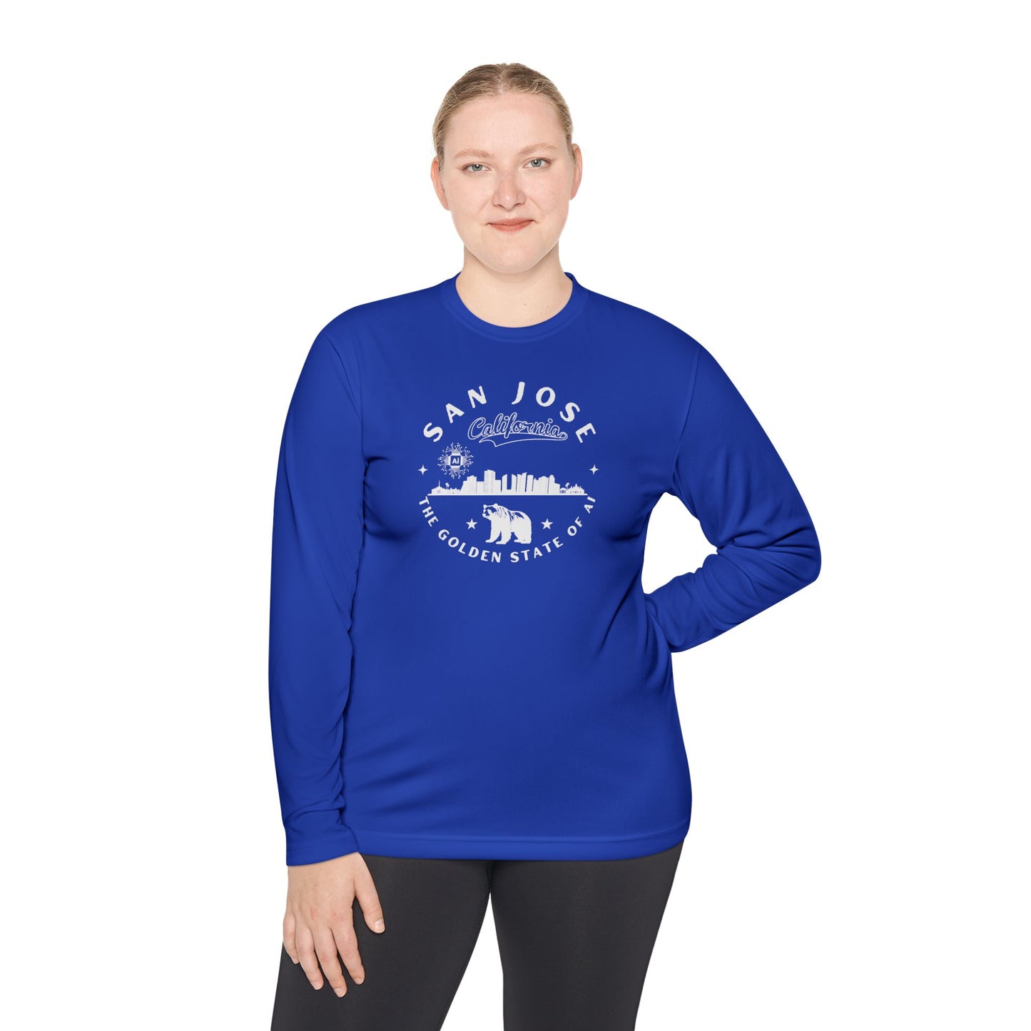 San Jose CA The Golden State of AI - Unisex Long Sleeve Tee