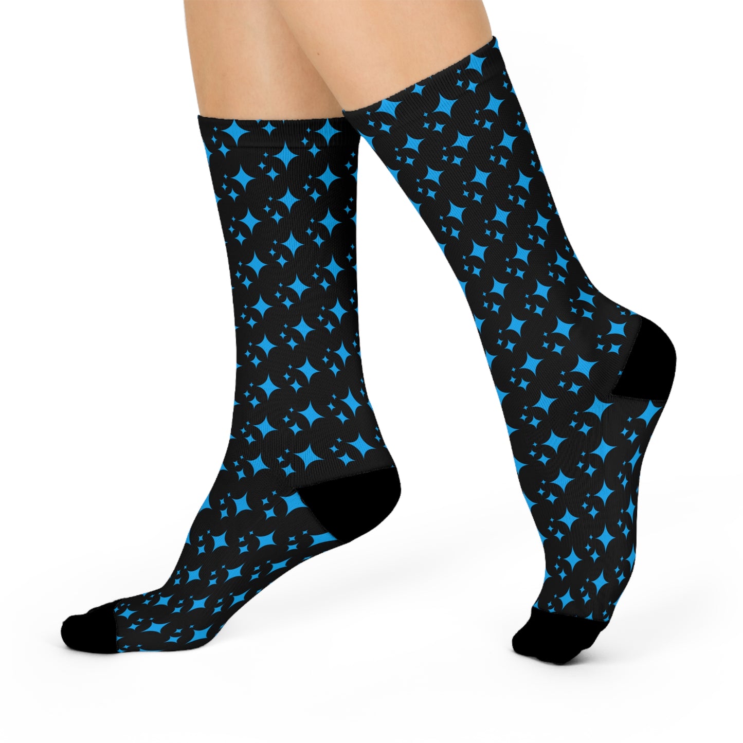 Crew Socks - Stylish Cushioned AI Star Symbol Design