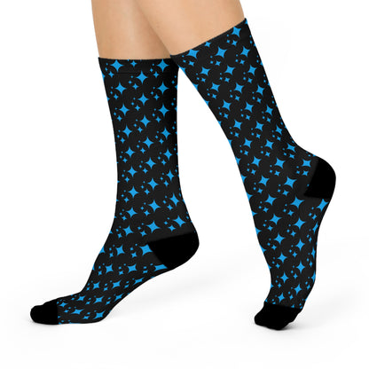 Crew Socks - Stylish Cushioned AI Star Symbol Design