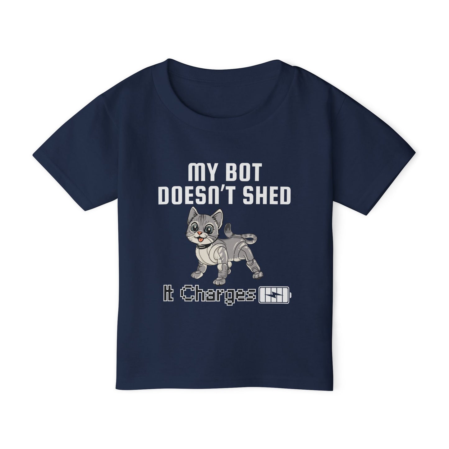 My CatBot Doesn't Shed It Charges - Cute Short Sleeve Tee