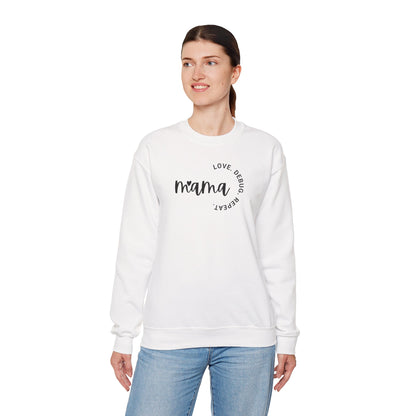 Love. Debug. Repeat. - Cozy Crewneck Sweatshirt