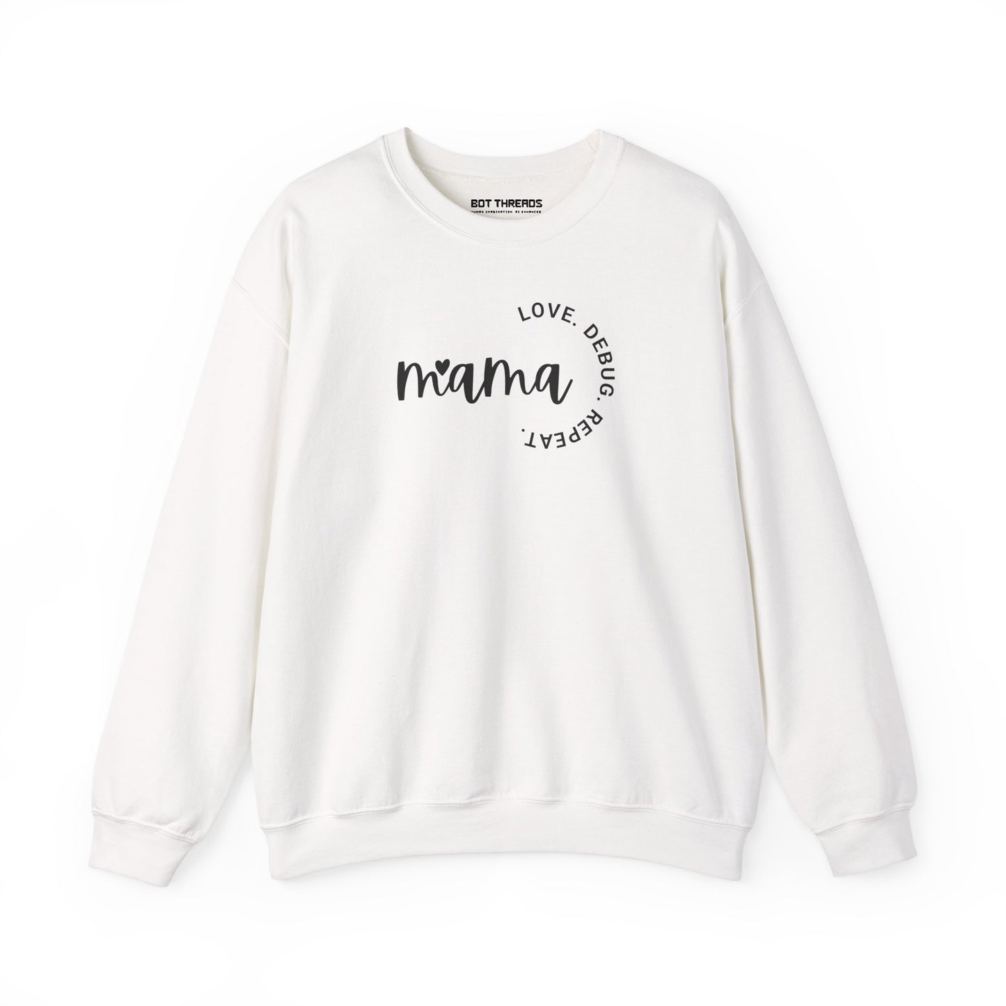Love. Debug. Repeat. - Cozy Crewneck Sweatshirt