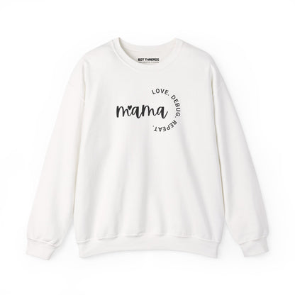 Love. Debug. Repeat. - Cozy Crewneck Sweatshirt