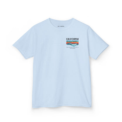 Catch the Wave CA Golden State of AI Themed Kids Heavy Cotton Tee