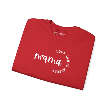 Love. Debug. Repeat. - Cozy Crewneck Sweatshirt